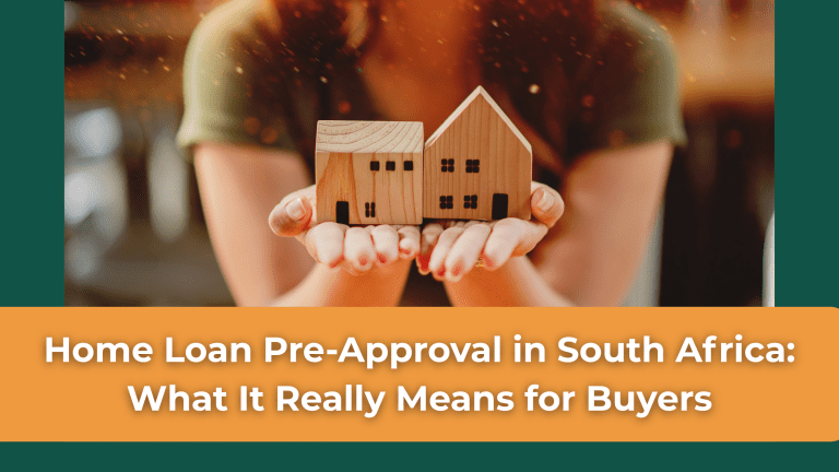 Home Loan Pre-Approval In South Africa: What It Really Means for Buyers, woman holding two miniature wooden houses